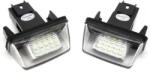 Autorey Set 2 bucati Lampi numar LED, fara eroare de bec ars pentru Peugeot 206, 207, 307, 308, 406, 407, 5008 Esteate, Partner si Citroen C3, C4, C5, BERLINGO, SAXO, XSARA AutoREY® (AE002)