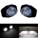 Autorey Set 2 Lampi LED Numar Inmatriculare 18SMD 6000K Canbus Fara Eroare Plug & Play Toyota Corolla Auris Sienna Urban Cruiser Scion xB xD OEM 8127012520 Lumina Alba Puternica IP67 AutoREY® (AI20-06)