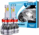 AutoREY Set Becuri LED Auto HIR2 / 9012 AutoREY® SUPER CSP, Putere 136W si 30.000 Lumeni Cu cipuri CSP 6000K Alb Rece, Iluminare 360° pentru fiecare bec, Canbus, fara eroare de bec ars (AI13-31)