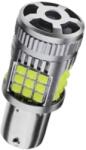 AutoREY Bec LED Marsarier PY21W / BAU15S / 1156, DRL Lumini de Zi, 30W, 2800LM, 6000K Alb Rece, 36 SMD 3030, Ventilator Integrat, Canbus Integrat, fara eroare de bec ars, 12V AutoREY® Premium (AI13-09)