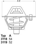WAHLER Termostat, lichid racire WAHLER 3119.88 (311988)