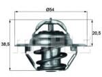 MAHLE ORIGINAL Termostat, lichid racire MAHLE ORIGINAL TX 3 87D (TX387D)