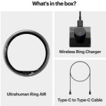 Ultrahuman Ring Air - Smart Ring, Charger, USB Cable / Size-06- Aster_Air_Black (UHRA-AA-06)