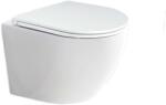 Mereo - Fali WC softclose ülőkével, rimless, fehér VSD82S (VSD82S)