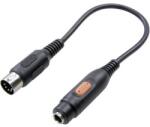 SpeaKa DIN csatlakozó / Jack Audio Átalakító [1x DIN dugó, 5 pólusú - 1x Jack alj, 6, 35 mm-es] Fekete (SP-7870312)