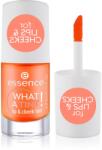 essence WHAT A TINT! folyékony arcpír és szájfény árnyalat 03 Peachy Vibes 4.9 ml
