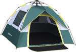 Outsunny Cort pentru Camping pentru 2 Persoane, Cort pentru Exterior Automatic Pop Up cu Copertina, Buzunare Interioare si Covoras, 205x195x135cm (A20-133) Cort