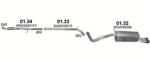Polmostrow Kipufogó szett - AUDI A1 (1.4 TFSI, 2010-2015) (SET-POL-0134-0133-0132)