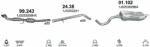 Polmostrow Kipufogó rendszer katalizátorral - AUDI A3 / Leon / Golf IV 1.9 TDi (1996-2005) (SET-POL-99243-2438-01102)