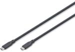 ASSMANN Cablu de date Digitus by Assmann AK-300350-010-S, Thunderbolt 5 (USB4 v2) male - Thunderbolt 5 (USB4 v2) male, 1 m, Black (AK-300350-010-S)
