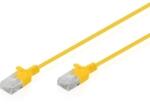 ASSMANN Patch Cord Digitus by Assmann DK-1618-003S-Y-10, U/UTP, Cat. 6, 0.3 m, Yellow, 10 bucati (DK-1618-003S-Y-10)