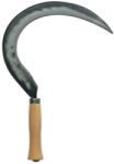 Strend Pro Premium Sarló, Strend Pro Premium Temp, sötétszürke, kovácsolt acél penge, pengehossz: 35 cm, fa nyél (TC211429)