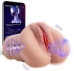Xise Вибриращ и тласкащ мастурбатор вагина с App Xise Sora