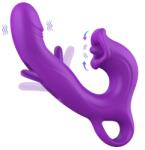 Erospace Вибратор с подвижен "пръст" и клиторстимулатор - уста a17