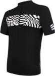 Sensor Tricou de ciclism pentru bărbați Cyklo Miles Black XL
