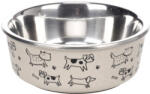 Flamingo tál - Jappie fémtál - bézs - 250 ml - dogshop