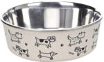 Flamingo tál - Jappie fémtál - bézs - 1.7 l - dogshop