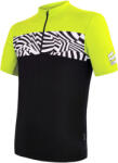 Sensor Tricou de ciclism pentru bărbați Cyklo Miles Black/Ne Yellow L