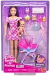 Mattel Barbie baba virágos ruhában bébiszitter játékszett - Mattel (JKC16/JJB42) - innotechshop