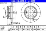 ATE Disc frana ATE 24.0110-0368.1 (24.0110-0368.1) - turbochic