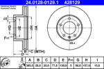 ATE Disc frana ATE 24.0128-0129.1 (24.0128-0129.1) - turbochic