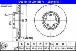ATE Disc frana ATE 24.0131-0100.1 (24.0131-0100.1) - turbochic