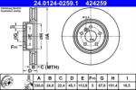 ATE Disc frana ATE 24.0124-0259.1 (24.0124-0259.1) - turbochic