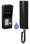 ORNO OR-DOM-RD-937/B ATIN, családi audio kaputelefon szett, 2 vezetékes, RFID olvasó, fekete (OR-DOM-RD-937/B)