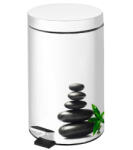 BISK Erga Niagara, 3l-es szemetes pedállal, fehér Zen mintával, ERG-05950 (ERG-05950)