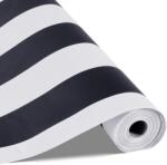Vevor Öntapadós tapéta 45cm×15m, fekete-fehér geometrikus vinyl