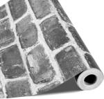 Vevor Öntapadós tapéta 45cm×10m szürke téglamintás, vízálló, mosható
