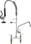 Vevor Mosdócsaptelep előöblítős zuhannyal, 66 cm magas, 20, 3 cm középen