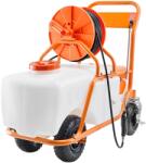 Vevor Kerekes kerti permetező, 60 l, 0-90 PSI, 8 fúvóka, 2 rúd