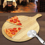 Delicia Fa pizzalapát, pizzatányér nyeles 33 cm - 210012 (210012)