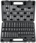 Vevor 3/8"-os dugókulcs készlet, 48 darabos, cr-v, sae, 5/16"-3/4" és 8-22 mm