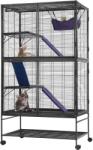 Vevor Kisállat-ketrec 164, 1 cm, 4 szintes, tálcával, 3 rámpával