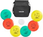 Vevor 6 darabos disc golf korongkészlet: putter, közepes, driver, mini és hátizsákos
