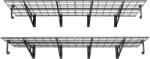 Vevor Kétszintes fali polc 8 db, polcok 305×914 mm, teherbírás 454 kg