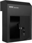 Vevor Ajtón átvezető kulcstartó doboz 30, 5 × 15, 2 × 40, 6 cm, nyílás 4, 6 cm, fekete