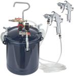 Vevor Nyomásos festéktartály 10L/2.5gal, 1.5mm+4mm, 2 pisztoly, 60 PSI