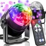 RETOO Diszkó Gömb Disco Projektor Rgb Led Reflektor Party Lézer Távirányító (E113)