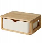 Bathroom Solutions Rendszerező Fiókkal Bambusz És Melamin 19, 5 X 14, 8 X 8 CM (170495500)