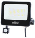 VITO 50W Mozgásérzékelős LED reflektor 120° 6000K fekete házas - 3022730 (3022730)