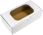 Szidibox Karton Süteményes kartondoboz ablakos, ételcsomagolás 14x27x8cm (SZID-00074)