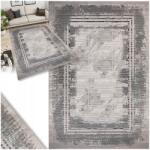 Decorator Home Nappali Szőnyeg Nagy Szürke Puha 160x220 Modern Stílusos Fényes Divatos (DYWAN DO SALONU DUŻY SZARY MIĘKKI 160x220)