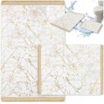 Decorator Home Fürdőszobaszőnyeg Szett 2 Db Csúszásgátló 60x100 Szürke Arany Nagy (Dywanik Łazienkowy 2 częściowy szary duży)