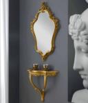 Settimo Oglinda de perete Luce cu rama lemn 56 x H 90 cm, Stil Baroc Italian (EU353)