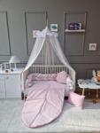 Babyhome Луксозен бебешки комплект кадифе Цвят РОЗОВ (5873)