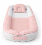 Babyhome Бебешко гнездо с 3d дишаща мембрана и възглавничка Цвят РОЗОВ (yuar22)