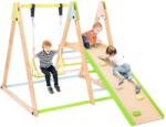 Ginger Home Детски дървен Pikler (пиклер) триъгълник 4 в 1 - люлка, пързалка, катерушка и рампа | Ginger Home (AT-KF-2403)